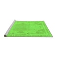 thumbnail image 2 of Ahgly Company Machine Washable Indoor Rectangle Abstract Green Modern Area Rugs, 3' x 5', 2 of 4