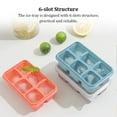 thumbnail image 3 of justharion 2 Pieces Ice Tray Equipment Block Holding Box Making Accessory Refrigerator Simple Lidded Mold Kitchen Gadget Icing Mould Dark blue, 3 of 7
