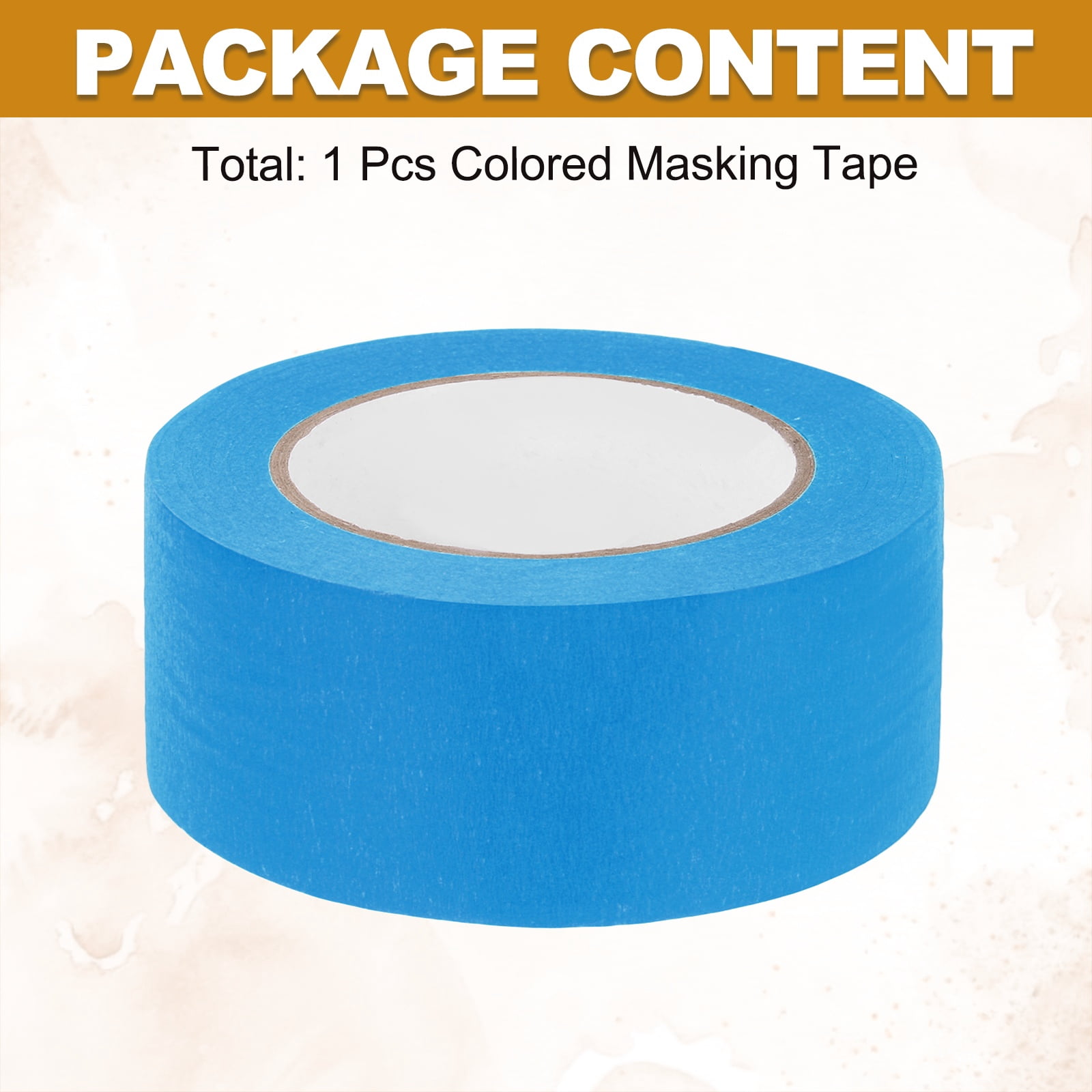 2" x 54.5 Yard Colorful Masking Tape Crepe Paper Masking Tape, Blue