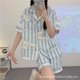 thumbnail image 3 of Nuevo pijama de Sanrio Hello Kitty Kawali Kuromi My Melody Cinnamoroll Pochacco Pompompurin pantalones cortos de manga corta ropa de casa Ins Girl, 3 of 5