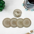 thumbnail image 4 of Mango Wood 4 PC Etched Coasters White, 4 of 5