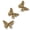 copper-3, variant on Copper 6 Piece 3D Butterfly Wall Sculpture Set for Home and Event Decor