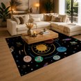 thumbnail image 3 of Gelasgo Solar System Velvet Area Rug, Planets and Space Decorative Carpet, Colorful Astronomy Floor Mat for Kids Room Bedroom Nursery Classroom Playroom, 3 of 5