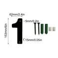 thumbnail image 2 of RXIRUCGD Three-dimensional Iron Art Number House Number Screw Home House Number Sign, 2 of 5