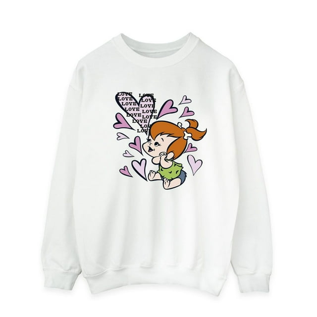 The Flintstones Chandail en Molleton Homme Pebbles Love Love Love