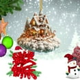 thumbnail image 3 of WEGFTDUOP Christmas Hanging Decoration Christmas Tree Decoration Exquisite House Acrylic Hanging Decoration, 3 of 5