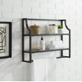 thumbnail image 2 of Crosley Furniture Aimee Wall Shelf Oil Rubbed Bronze, 2 of 6
