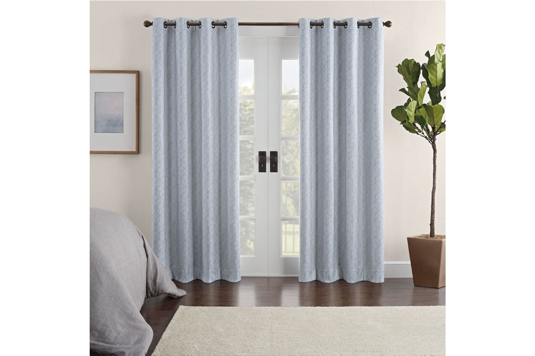 Eclipse Ambiance Geo Draft Stopper Energy Saving 100 Blackout Grommet