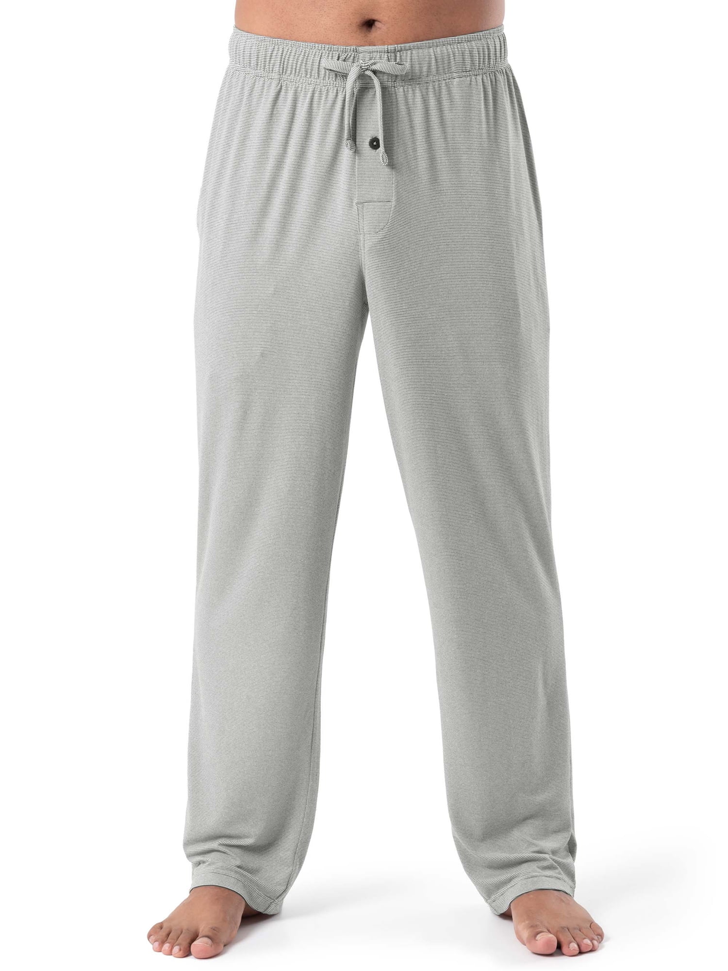George Men's and Big Men's Feed Stripe Knit Sleep Pajama Pants, S-5XL