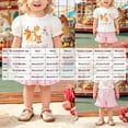 thumbnail image 5 of HCNTES Toddler Girl Outfit Lace Trimmed Cartoon Embroidered Bubble Sleeve Top With Giraffe Birthday Theme Set 2-Piece Set for Daily Wear Summer Girl Clothes, 5 of 9