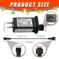 thumbnail image 3 of ADEN-5V1A Class 2 Power Supply Replacement Model JT-DC050V1000-C LED Transformer IP44 LED Light Controller Low Voltage Transformer for Christmas String Light Inflatable Device (5V5W 1PC), 3 of 4