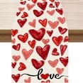 thumbnail image 1 of zhangmingg Nappe de la Saint-Valentin avec Design Cœur Classique Texturée Chaude pour Salle à Manger, 1 of 4