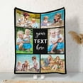 thumbnail image 3 of Custom Photo Collage Blanket for Family, Customized Bed Blanket with 10 Pictures & Text for Best Friends Kids Personalized Your Own Photos on Throw Blanket for Birthday Memorial Gifts Blankets, 3 of 5