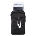 thumbnail image 4 of Cellphone Case Universal Multi-function Plaid Texture Double Layer Zipper Sports Waist Bag / Shoulder Bag for X, 4 of 9