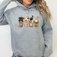 thumbnail image 2 of Pugs and Coffee Hoodie Sweatshirt, 2 of 7