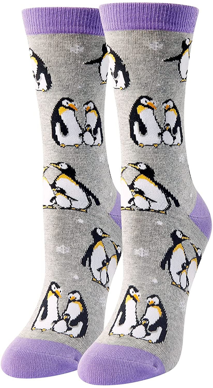 Women Socks Over Knee Animal Squirrel Snow Winter Unique For Party