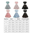 thumbnail image 4 of IBTOM CASTLE Women's 1950s Vintage Wedding Audrey Hepburn Style Cocktail Swing Dresses for Evening Prom Tea Party Clothes 2XL Blue & Cherry, 4 of 8