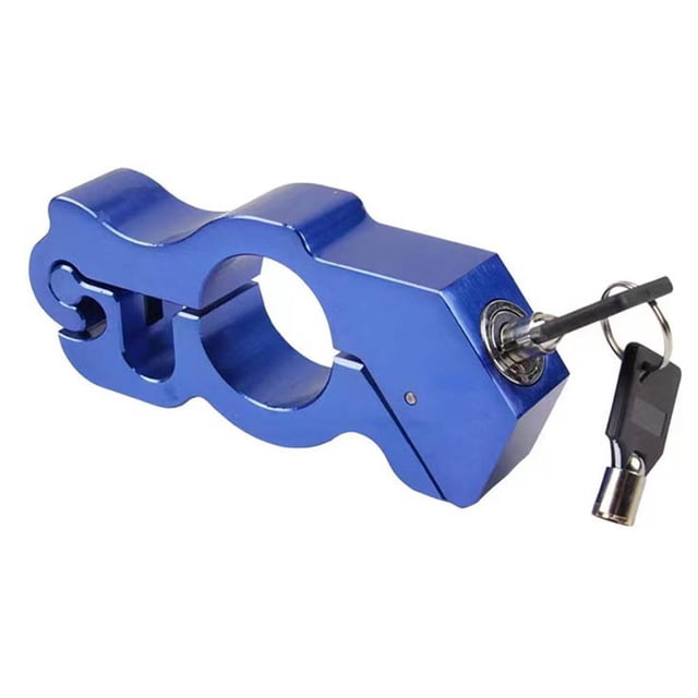 Cerradura antirrobo para manillar de moto empuñadura de acelerador bocina portátil azul Hugtrwg Para estrenar