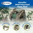 thumbnail image 2 of Suncast Handler 200 Foot Resin Wall Mounted Outdoor Garden Hose Reel, Taupe, 2 of 8