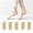 Beige, variant on ZHENHONG Crew Socks for Women 10 Pack Women's Nylon Socks Ankle High Pantyhose