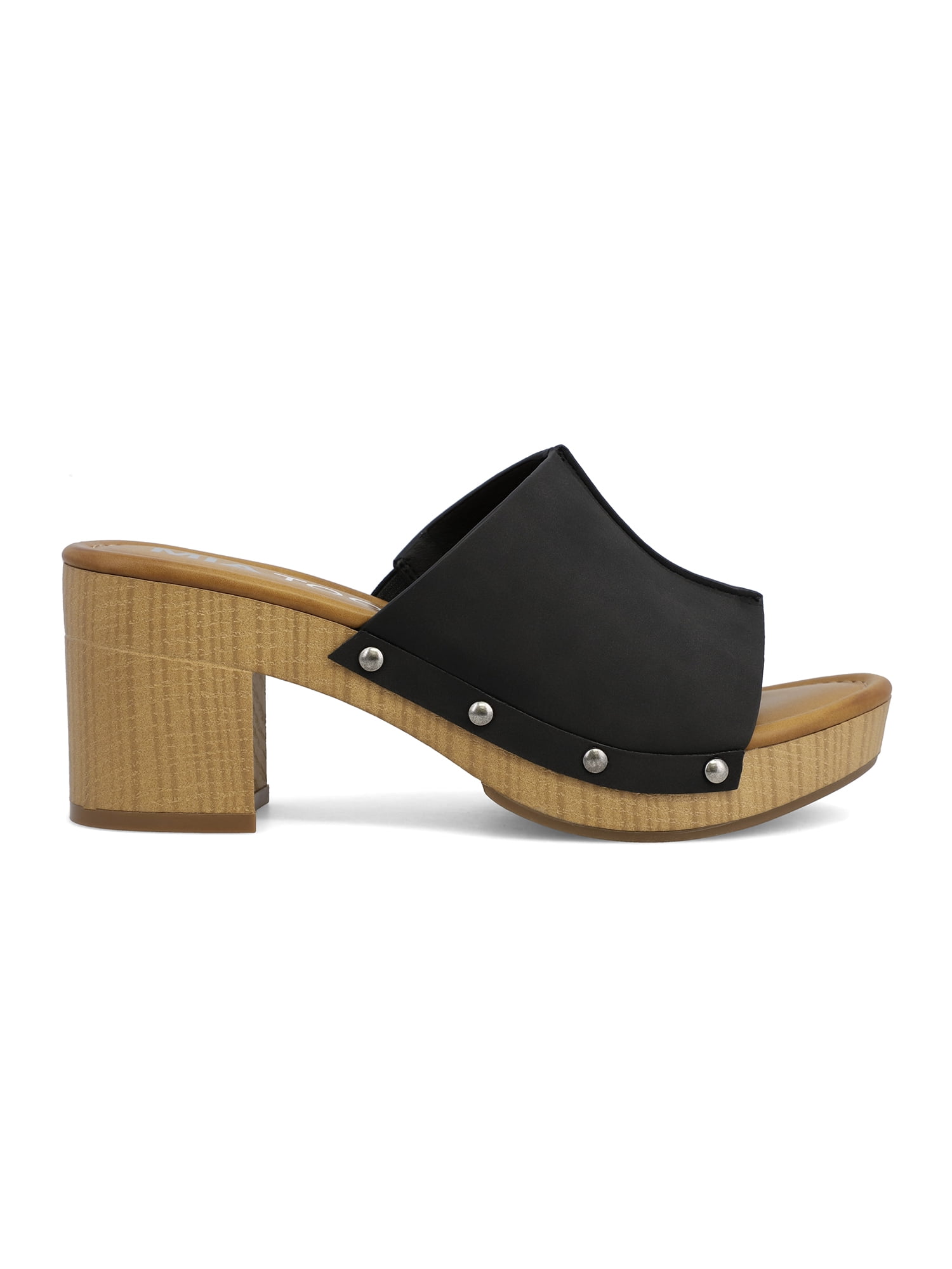 MIA Too Women's Anka Heeled Slide On Clog