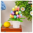 thumbnail image 6 of AURIGATE Easter Egg Tree Tabletop Decor, Mini Egg Topiary with Colorful Speckled Eggs in White Pot, Spring Holiday Centerpiece for Easter Celebrations, 6 of 8