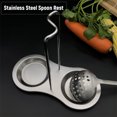 thumbnail image 2 of Amdohai 430 Stainless Steel Spoon Rest Utensils Holder Soup Ladle Rest Double Spoon Storage Rack Organizer for Home Kitchen, 2 of 9