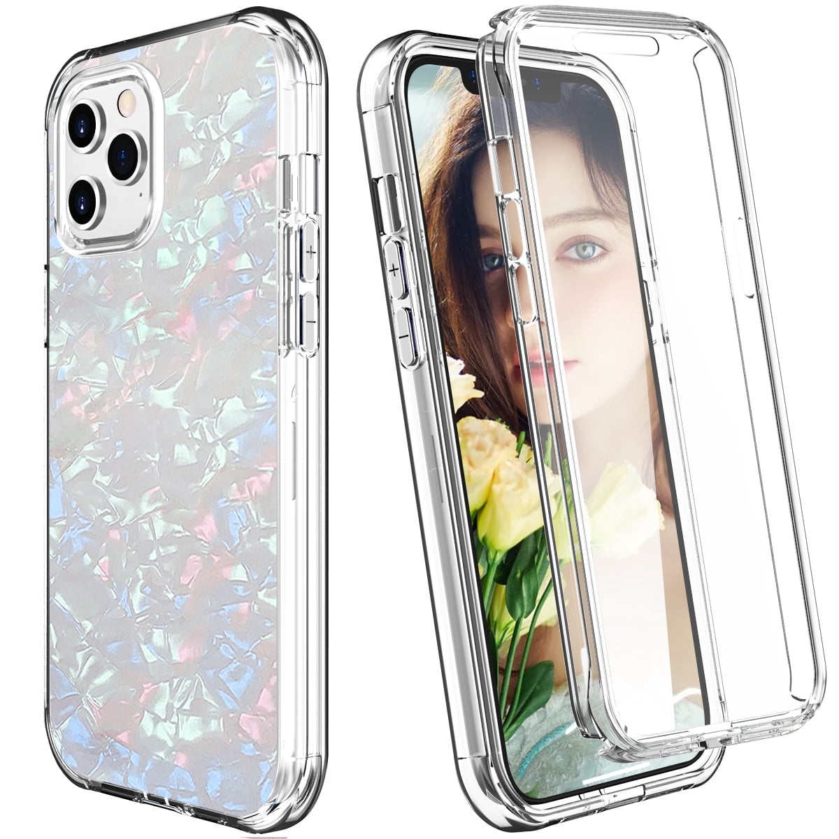 Case for iPhone 12 Pro Max,360 Full Body Coverage Hard PC+Soft Silicone TPU  3in1 Shockproof Phone Protective Cover,D - Walmart.com