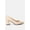 Beige, variant on Casey Metallic Detail Block Heel Pumps