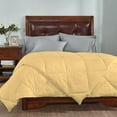 thumbnail image 3 of 3 Piece Striped Diamond Pattern Comforter Set Super Soft 800 Thread Counts, All Season, 100% Egyptian Cotton, Twin/Twin XL Size Gold Color, 3 of 7
