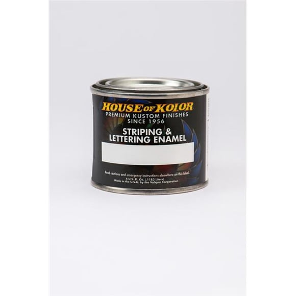 WTD HOK-U30-B06 4 oz Striping & Lettering Urethane Enamel Jar, Process Blue