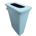 thumbnail image 2 of LA Linen Stretch Spandex Trash Can cover for Slim Jim 23-Gallon, Turquoise, 2 of 7