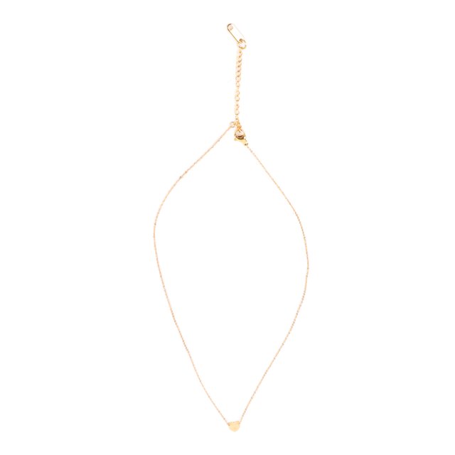 Collar de corazón chapado en oro K, collar de mujer con colgante de corazón, collar con colgante de corazón, collar con colgante de corazón, valor inmejorable