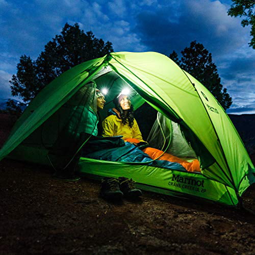 Marmot Crane Creek 3-Person Ultra Lightweight Backpacking and Camping Tent,  Macaw Green/Crocodile