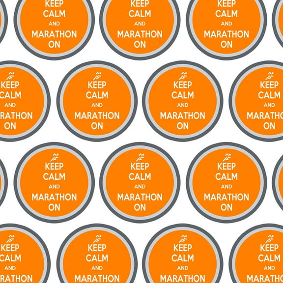 Keep Calm And Marathon On Runner Running Premium Gift Wrap Wrapping Paper Roll
