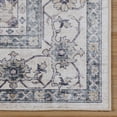 thumbnail image 4 of Crystal Print Soha Traditional Moroccan Gray Washable Indoor Area Rug, 6x9, 4 of 8