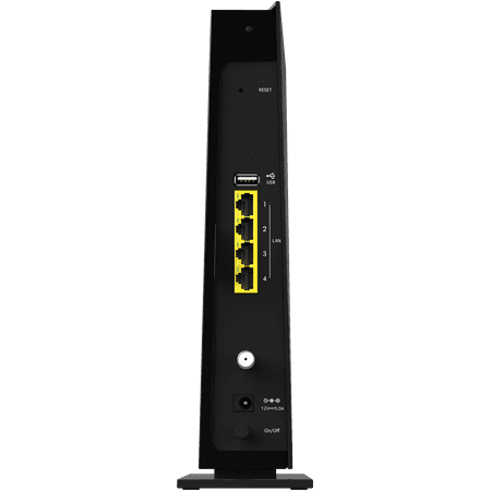 NETGEAR - Dual-Band AC1750 Router with 16 x 4 DOCSIS 3.0 Cable Modem - Black