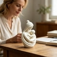 thumbnail image 6 of Shelf Decorations for Living Room Home Decorations for Living Room 3 Inch Mother and Child Art Statue Modern Living Room Decor Mother S Day Gift White Minimalist Home Decor 1, 6 of 7
