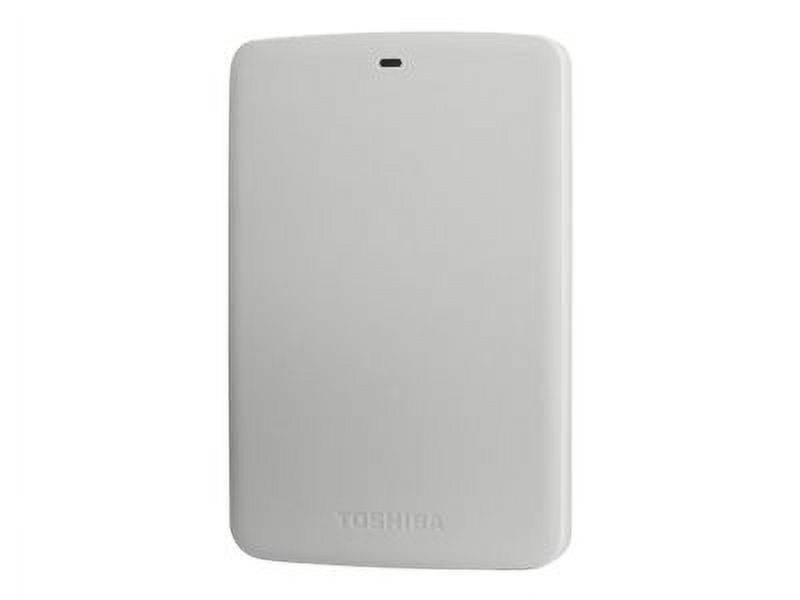 Toshiba Canvio Basics - Hard drive - 1 TB - external (portable) - USB 3.0 - 5400 rpm - buffer: 8 MB - white - image 3 of 3