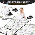 thumbnail image 3 of Pioneer Flower Floral Print Pattern Teens Toddler Nap Mat with Pillow, Sleeping Mat Bag for Preschool Daycare 59"x22", 3 of 6