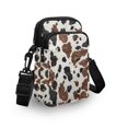 thumbnail image 3 of HELLHERO Women Adjustable Shoulder Strap Polyester Women Messenger Bag Unisex 4.33"x1.97"x7.09" Cow, 3 of 7