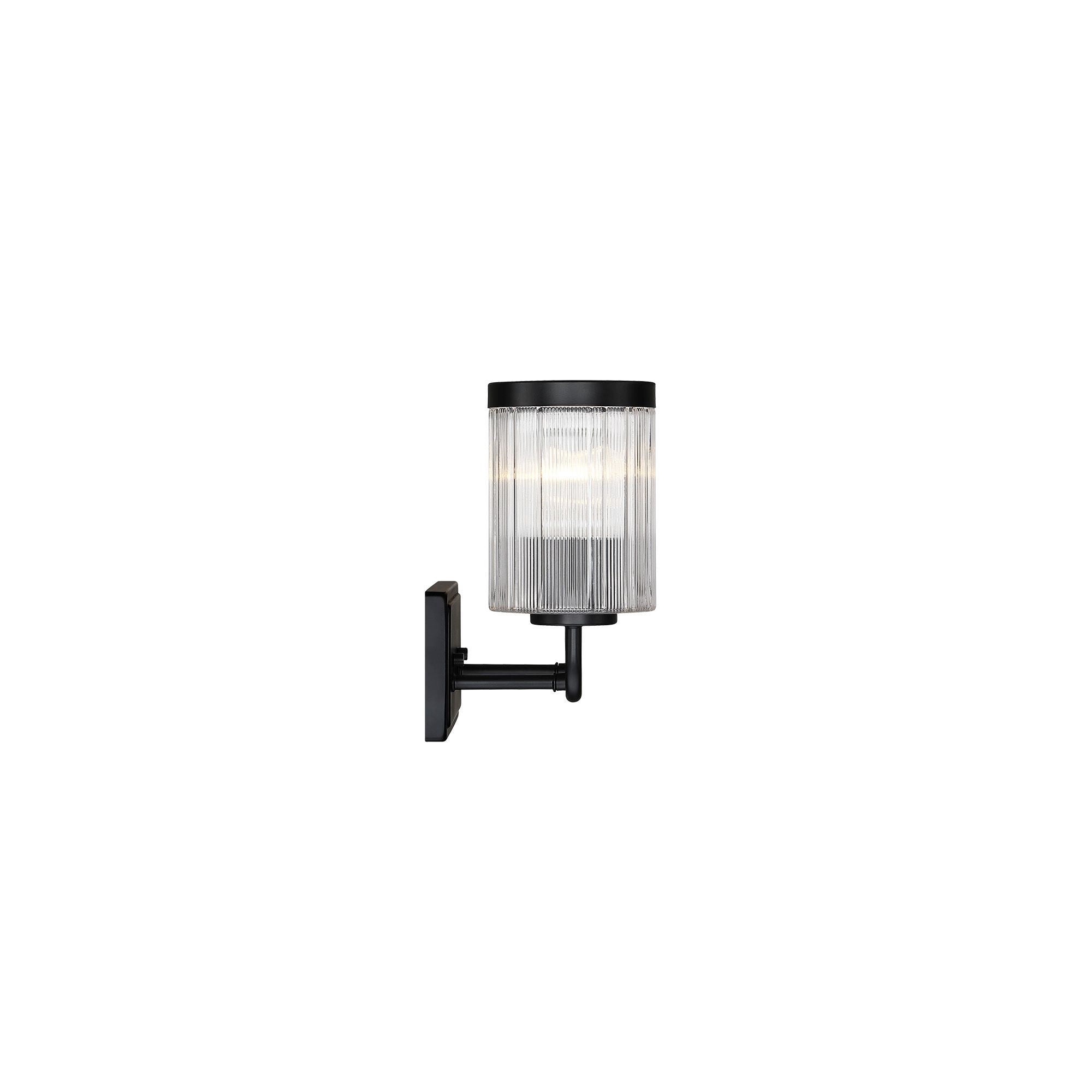 Aspen 24 in. 3-Light Matte Black Vanity Wall Light for Bathrooms
