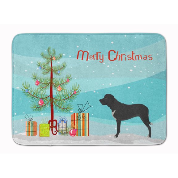Broholmer Danish Mastiff Christmas Machine Washable Memory Foam Mat