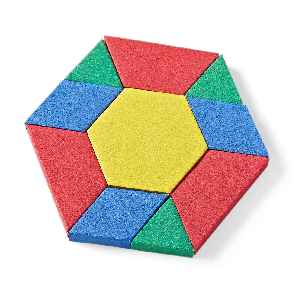 Foam Pattern Blocks, Foam Shapes, Geometric Shapes for Kids, Pattern Play,  Toddl