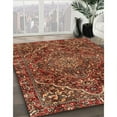 thumbnail image 3 of Ahgly Company Machine Washable Indoor Round Traditional Tomato Red Area Rugs, 3' Round, 3 of 7
