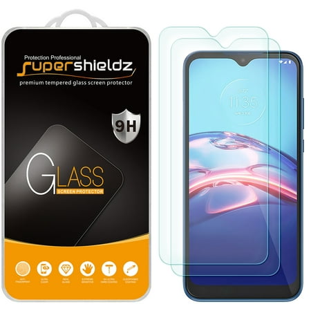 [2-Pack] Supershieldz for Motorola Moto E (2020) Tempered Glass Screen Protector, Anti-Scratch, Anti-Fingerprint, Bubble Free