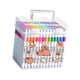 thumbnail image 2 of Marcadores de pintura acrílica, rotuladores de pintura acrílica, resistentes al agua, para niños y adultos, marcadores de dibujo lavables con estuche 120 colores, 2 of 9