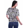 thumbnail image 4 of Moomaya Blouse d'Été Boho à Manches Courtes en Rayonne Imprimée pour Femmes, 4 of 5