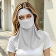 thumbnail image 2 of Full Face Sun Mask for Women Breathable UV Protection with Neck Coverage, Summer Outdoor Mask Gray Free size(Free Size), 2 of 6