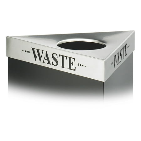 - Safco 9560WA Trash Cans-Recycling Trifecta InWaste In Lid